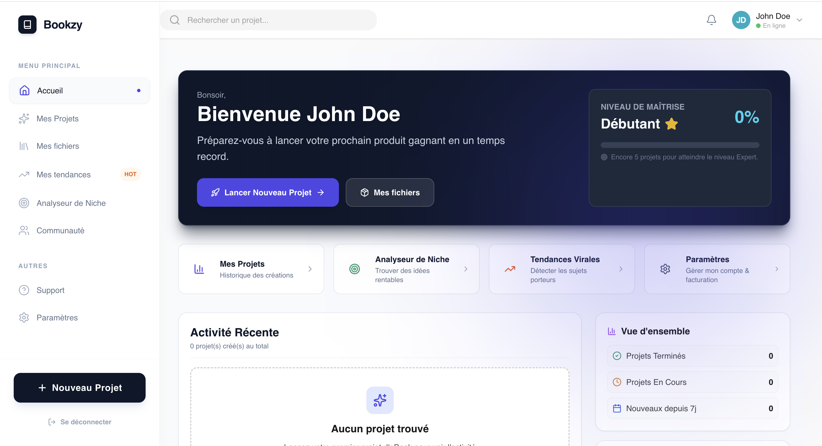 Aperçu de la génération d'ebook