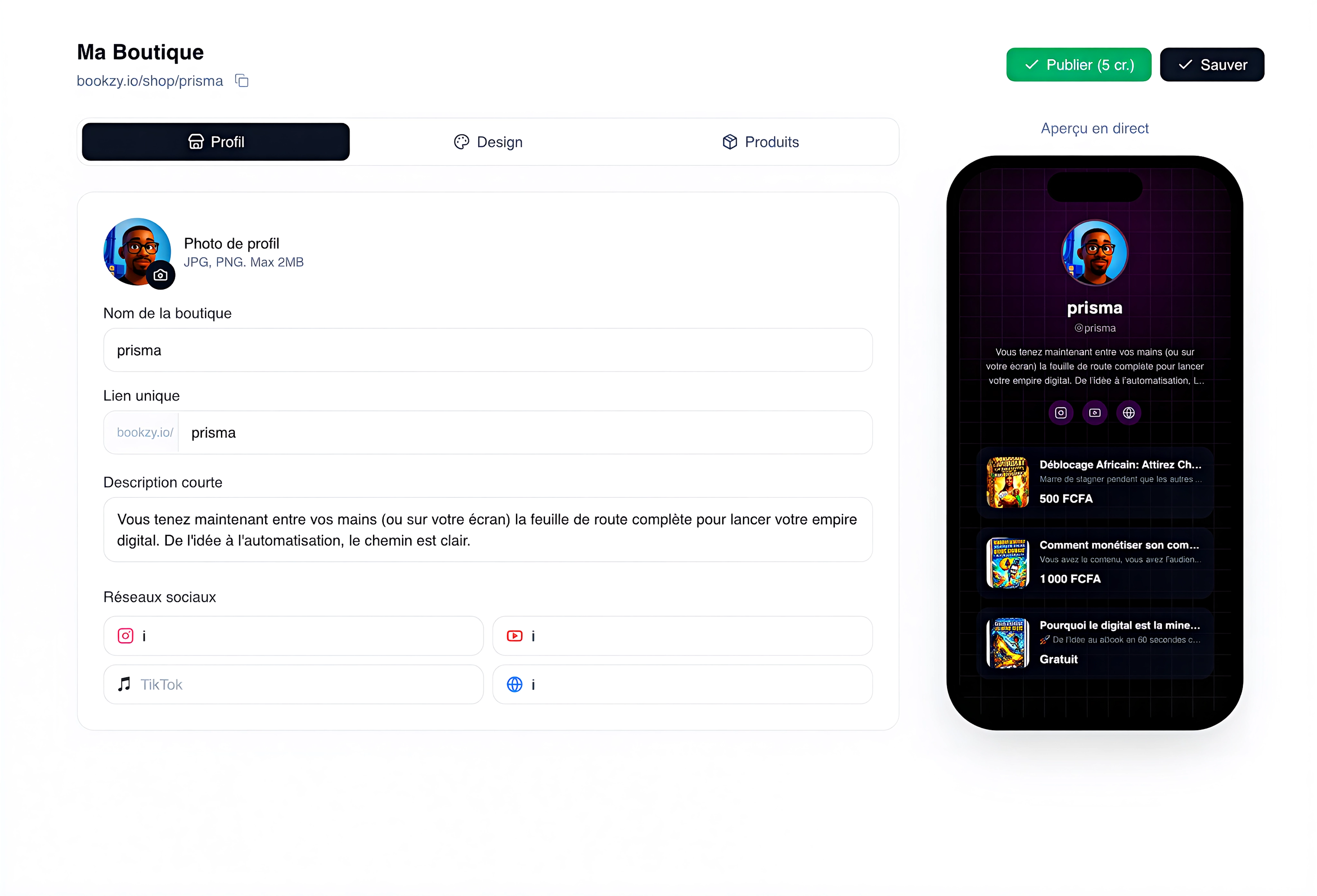 Dashboard Smart Shop